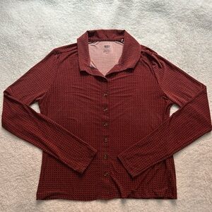 Levi's Red Long Sleeve Crop Top